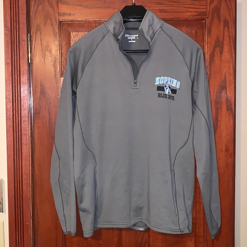 Men’s Champion Hopkins Blue Jays 1/4 Zip Pullover Size Large